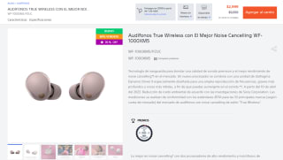Audífonos Sony WF-1000XM5 Noise Cancelling por $2,699