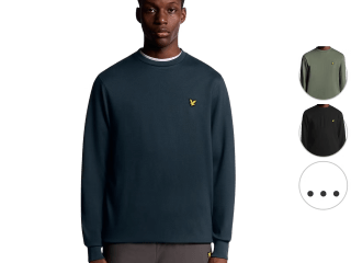 Lyle & Scott Crew Neck Fly Fleece Jet voor €25 bij Ibood