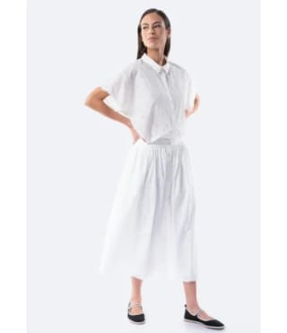 Falda de algodón bordada con botones dexmujer TEX por 5.99€.