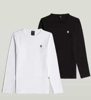 2 Pack Meisjes Top Slim voor €19,12 dmv code bij G-star