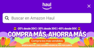 Hasta -40% de Descuento en Amazon Haul.