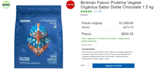 Birdman Falcon Vegetal Doble Chocolate 1.5kg por $824 | Costco