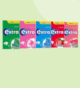 Extra kauwgom suikervrij 5-pack gratis na cashback via Scoupy