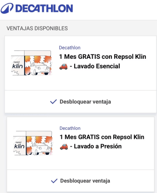 100% reembolso 2 meses de Repsol Klin lavado esencial y lavado a presión