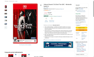 Juego Yakuza Kiwami 3 & Dark Ties GKC por $718 | Amazon