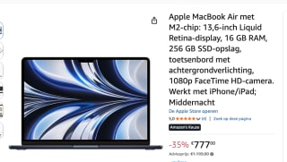Apple MacBook Air Apple M M2 Laptop 34,5 cm (13.6″) 16 GB 256 GB SSD voor €777