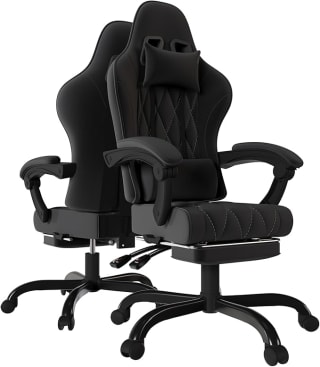 Devoko Silla Gaming de Tela, Sillas de Oficina Ergonómica con Masajeador por 100,22€