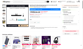 Adaptador Audio Bluetooth Gulikit Route Air Pro por $40 | Oferta AliExpress