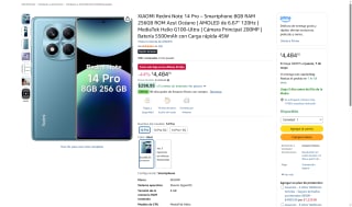 Xiaomi Redmi Note 14 Pro 256GB por $4,484 | Oferta Amazon