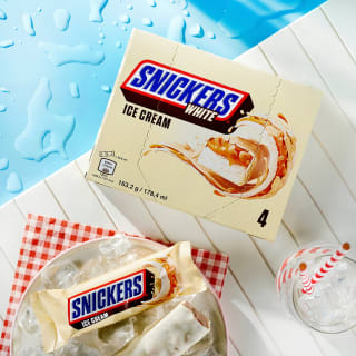 Snickers White Ice Cream Bars 4x40.8g for £1.55 at Tesco