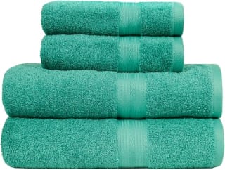 Amazon Basics juego de toallas 2 baño + 2 mano (100% algodón) por 13,04€ en Amazon