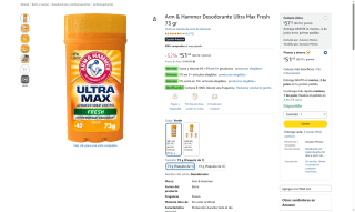 Desodorante Arm & Hammer por $51 | Oferta Amazon