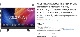 ASUS ProArt PA16USV computermonitor 39,6 cm (15,6") voor €469 bij Amazon