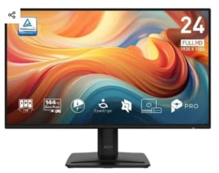 Monitor MSI PRO MP242 E14A 23.8" FullHD 144Hz IPS Bisel Ultradelgado 1ms por 74€