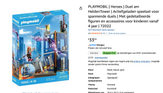 PLAYMOBIL Duel op de heldentoren voor €33,09 bij Amazon