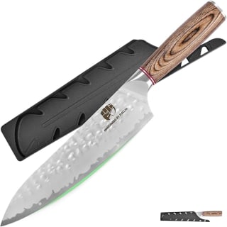 FULLHI cuchillo cocinero 8 pulgadas mango madera Pakka por 20,79€