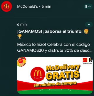 Cupón McDonald's: 30% de Ahorro | McDelivery Gratis