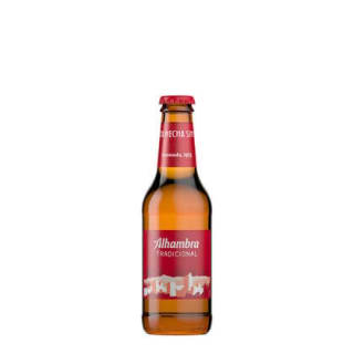 7 packs de Alhambra Tradicional (24 x 25 cl) por 46,14€ botellín por 0.27€