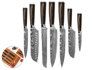 Shinrai Damascus Print messenset (7-delig) voor €69,95 bij iBOOD