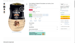 Turin Baileys Chocolates con Leche y Licor en $164 | Oferta Amazon