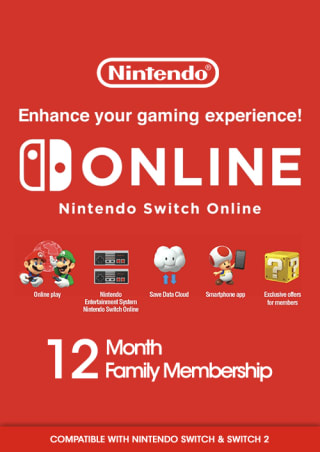 Abonnement Nintendo Switch Online Famille 12 mois pour 27,69€ chez Loaded