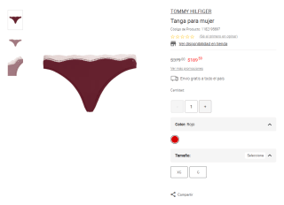 Tanga TH de Mujer por $189 | Oferta Liverpool