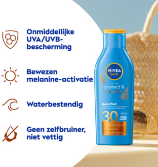 NIVEA Sun Protect & Bronze Zonnebrand SPF 30 (6 x 200 ml) voor €19,99 bij Bol