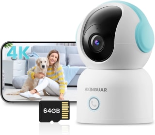 AKINGUAR 4K 8MP cámara de vigilancia WiFi interior por 17,27€ en Amazon