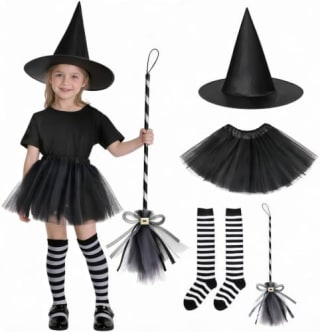 Luadnysin 2026 Disfraz de Bruja para niña por 0,99€ en Amazon