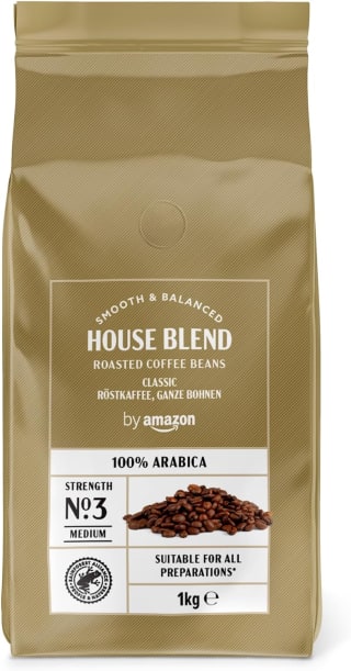 by Amazon Café en grano (Puro arabica, 1 kg) por 8,41€