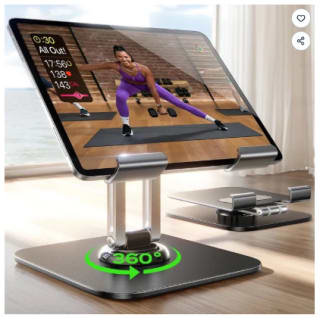 Support Tablette LISEN 2024 Métallique - Réglable - Pliable à 24,88€