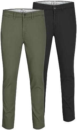JACK & JONES Jjimarco Jjdave Akm 2 Pack chino-broek voor €34,39 bij Amazon