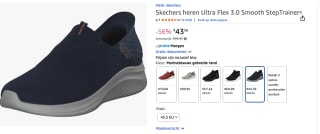 Skechers heren Ultra Flex 3.0 voor €43,56 bij Amazon