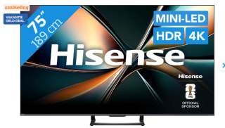 Hisense 75" ULED Mini-Led U7Q (2025) voor €699 bij Ibood