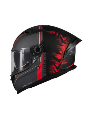 Casco Mt Braker Sv Charm B5 Gris Rojo Mate por 59,99€ en Fàbregues Motorsports