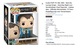 Funko Pop! SNL: Nick The Lounge Singer #08 voor €5,41 bij Amazon