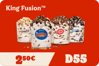 King Fusion por 2,50€ en Burger King