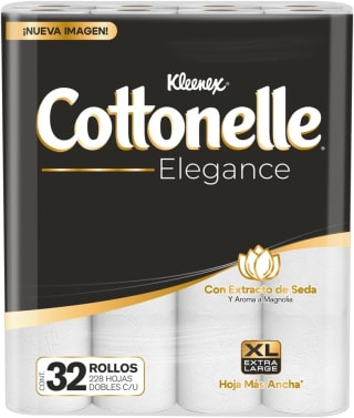 Kleenex Cottonelle Elegance XL (32 rollos, 228 hojas) por $190 en Amazon