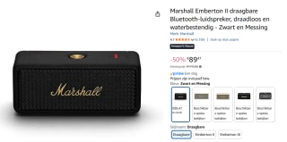 Marshall Emberton II - Bluetooth Speaker voor €89,47 bij Amazon
