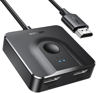 UGREEN HDMI-switch 4K@60Hz (bidirectioneel, met HDMI-kabel) voor €11,95 bij Amazon