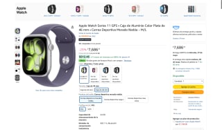 Apple Watch 11 46mm 64GB por $6,036 | Oferta Amazon