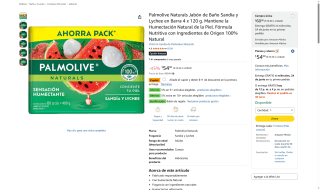Jabón Palmolive Naturals por $43 | Oferta Amazon
