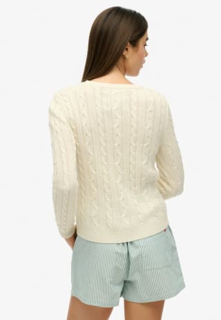 Superdry Essentials Slanke Kabeltrui (dames) voor €12,75 bij Bol
