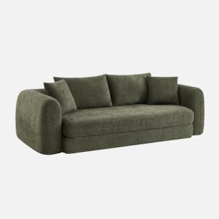 Canapé compressé convertible 3 places bouclette texturée pour 349,99€ chez Sweeek