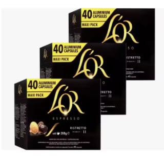Ristretto L'Or Cápsulas de Café Ristreto 120 unidades por 26.82€