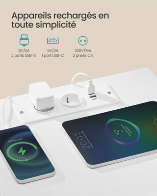 SONGMICS Table de chevet BELLAH (lot de 2, 60,4 cm) pour 70,99€