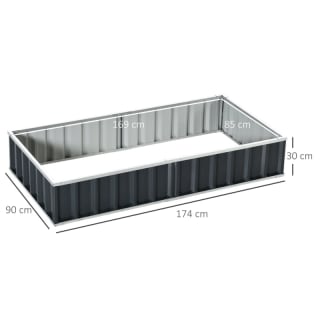 Outsunny Carré Potager de Jardin 174 x 90 x 30 cm à 31,90€ chez Aosom