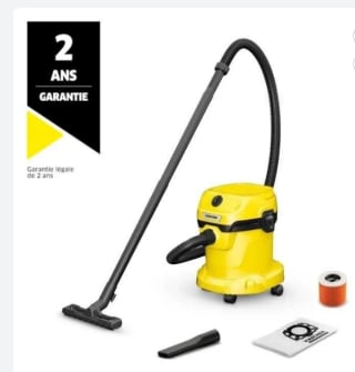 Aspirateur KÄRCHER eau et poussières 1000W WD2 plus 2 V-15/4/18/C à 49,99€