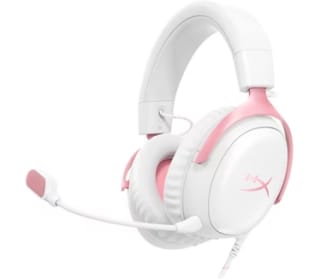 HyperX Cloud III - Gaming Headset (wit/roze) voor €54,90 bij Bol