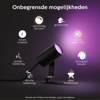 Philips Hue Outdoor Lily Spike Spots - Basis kit voor €214 bij Bol